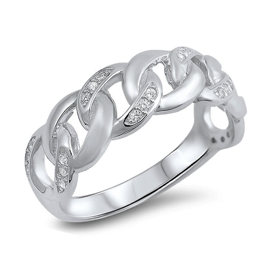 Silver Ring W/ CZ