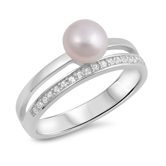 Silver Ring W/ CZ