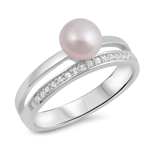 Silver Ring W/ CZ