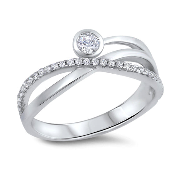 Silver Ring W/ CZ
