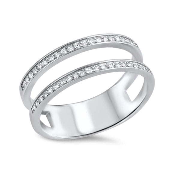 Silver Ring W/ CZ