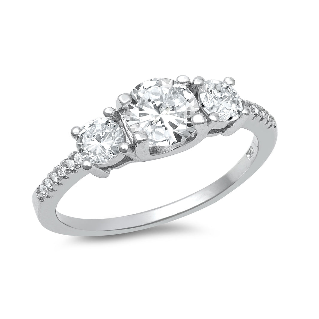 Silver Ring W/ CZ