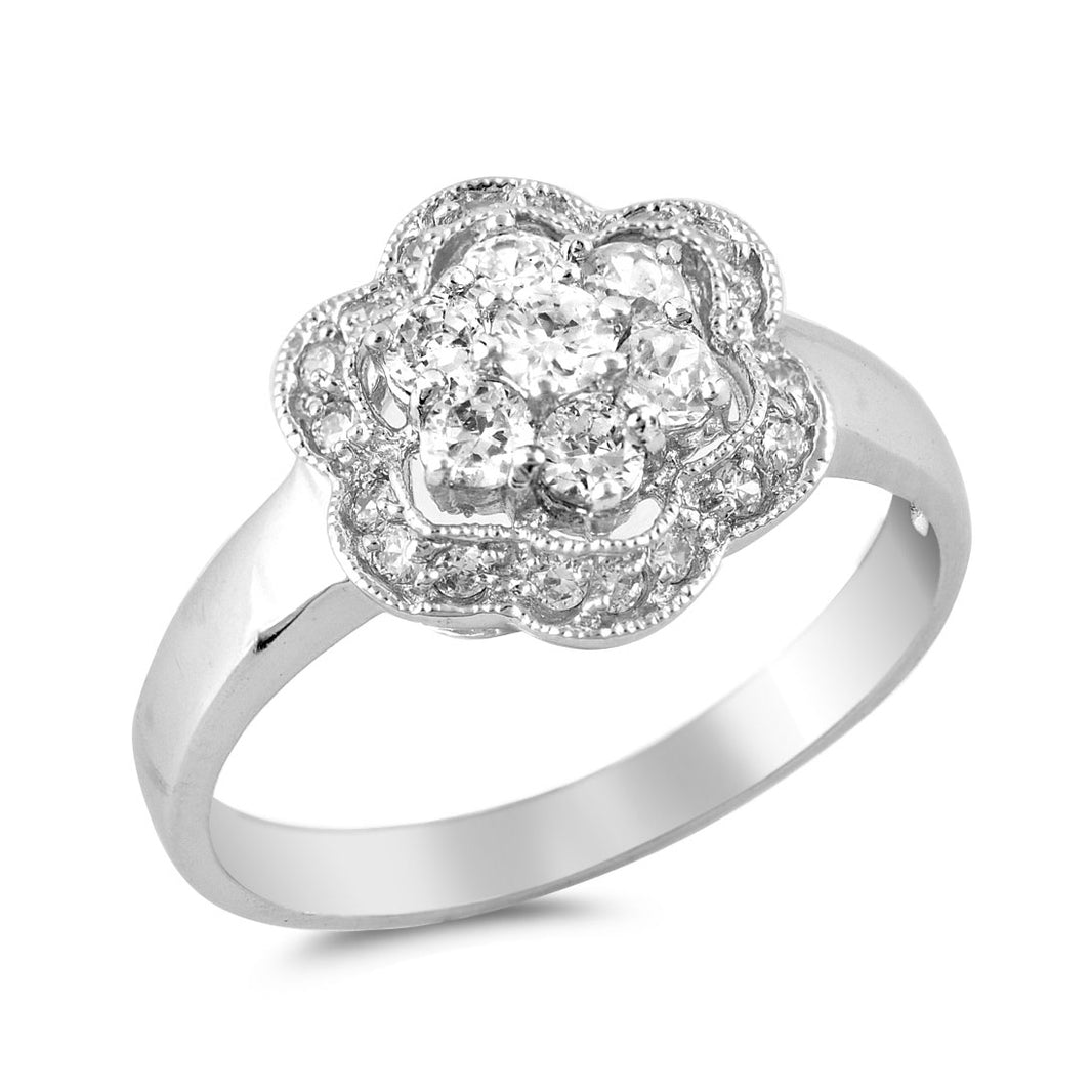 Silver Ring W/ CZ