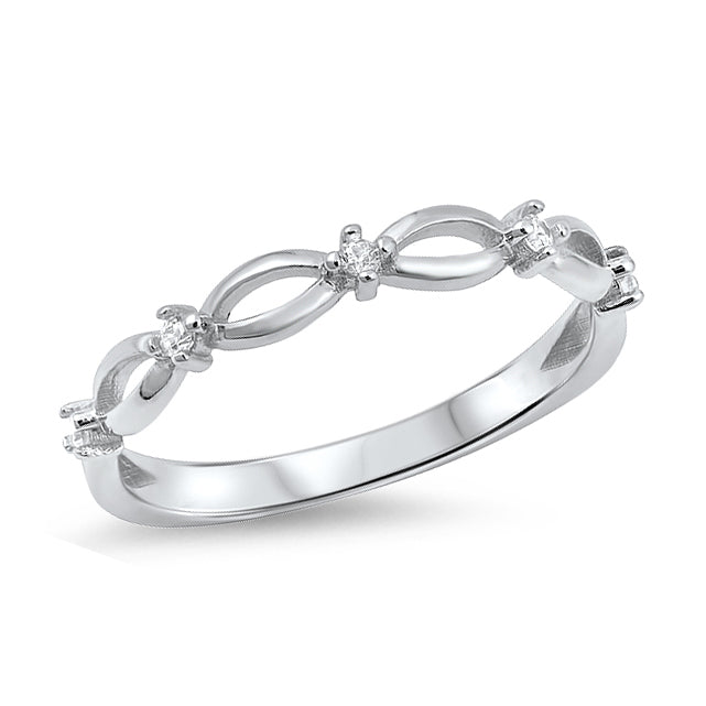 Silver CZ Ring