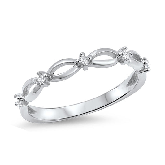 Silver CZ Ring