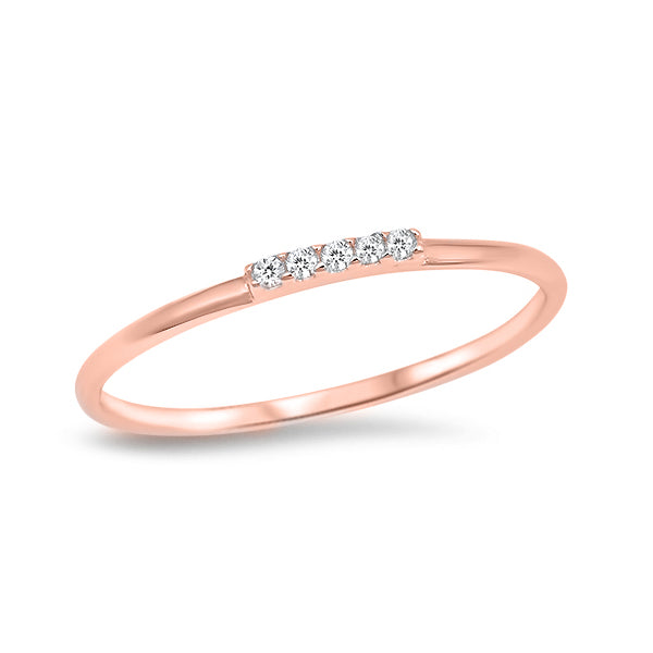 Silver Ring W/ CZ - Cross