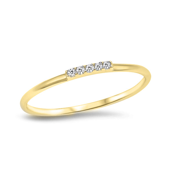 Silver Ring W/ CZ - Cross