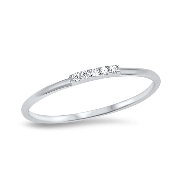 Silver Ring W/ CZ