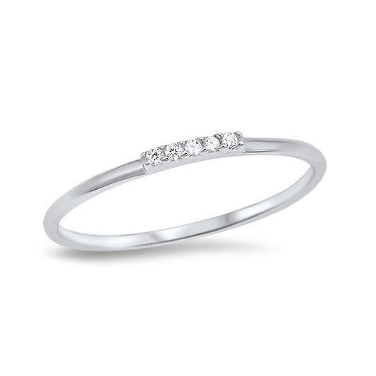 Silver Ring W/ CZ