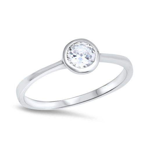 Silver Ring W/ CZ