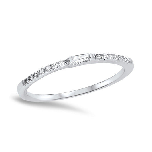 Silver Ring W/ CZ