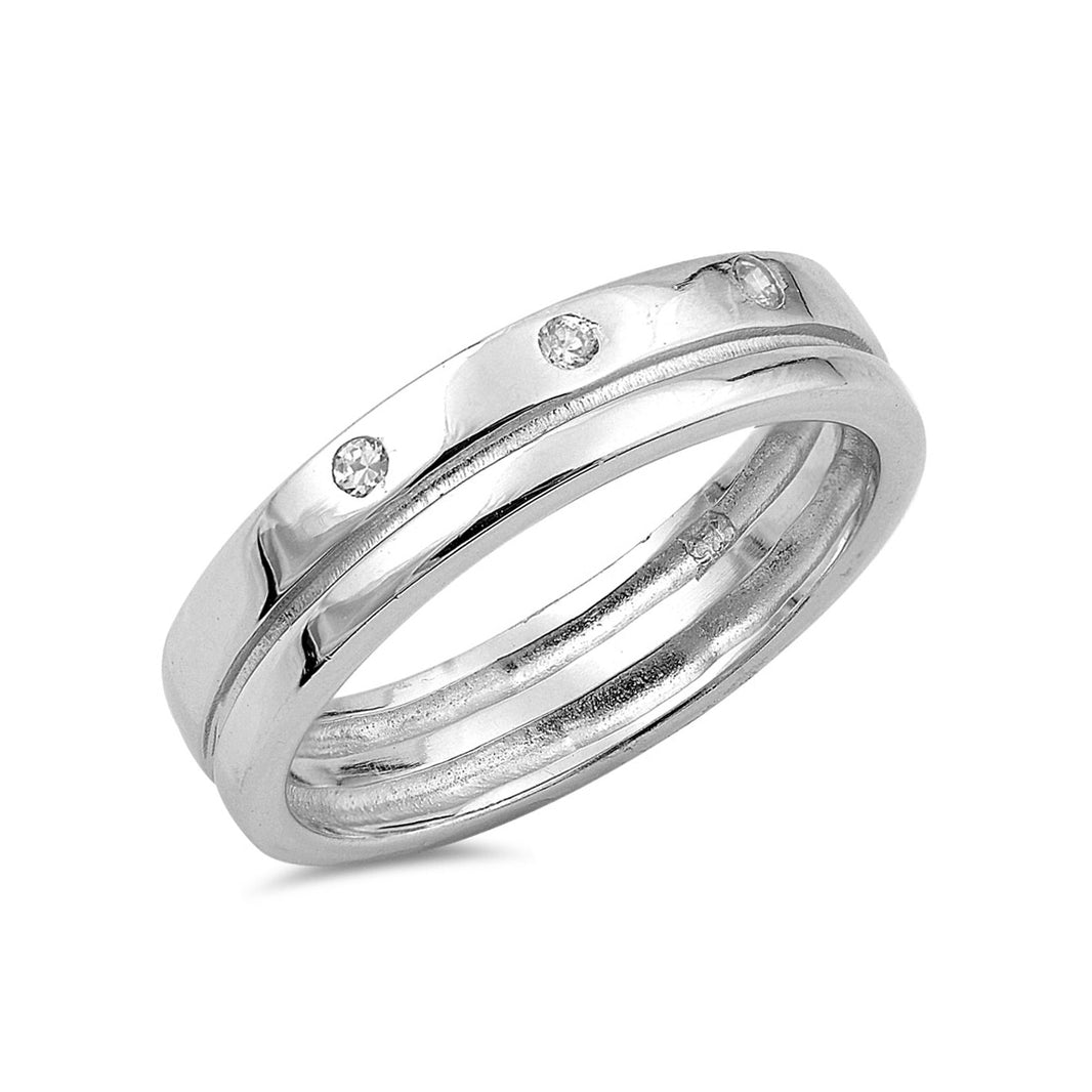 Silver CZ Ring