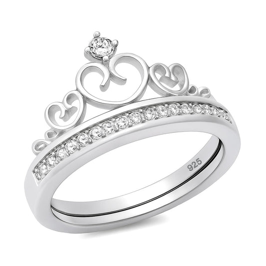 Silver CZ Ring - Tiara