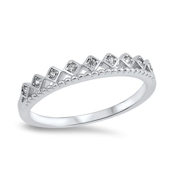 Silver Ring W/ CZ