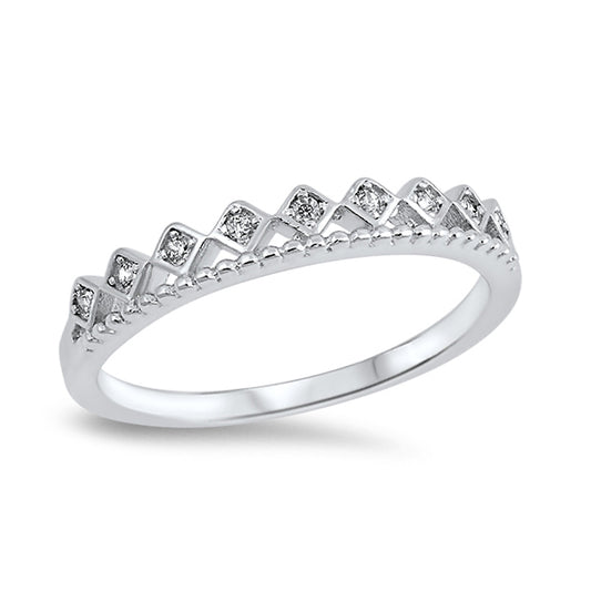 Silver Ring W/ CZ