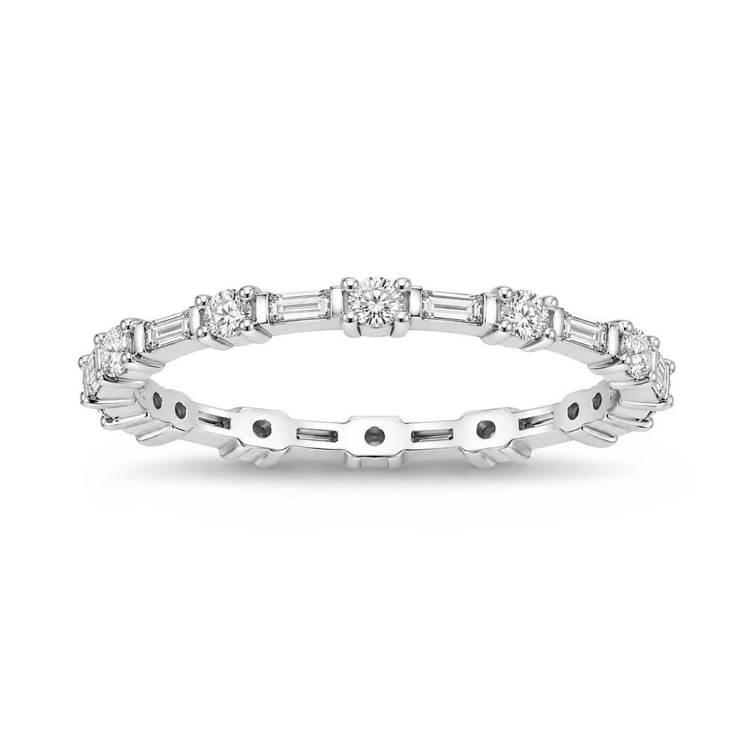 Silver Eternity CZ Ring