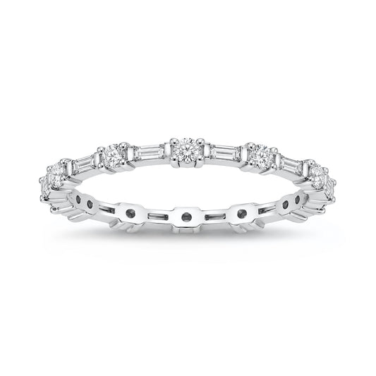 Silver Eternity CZ Ring