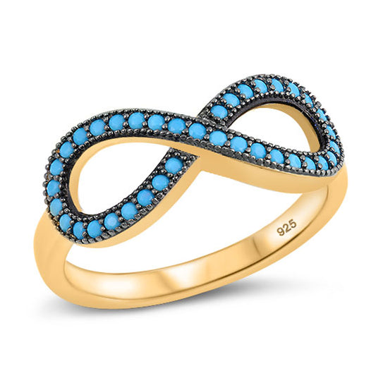 Silver Ring W/ CZ - Infinity