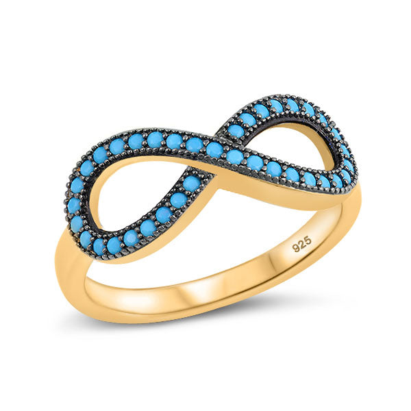 Silver Ring W/ CZ - Infinity