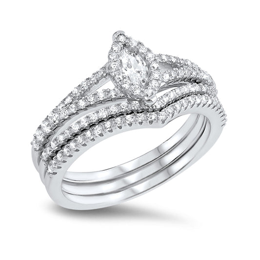 Silver Ring W/ CZ
