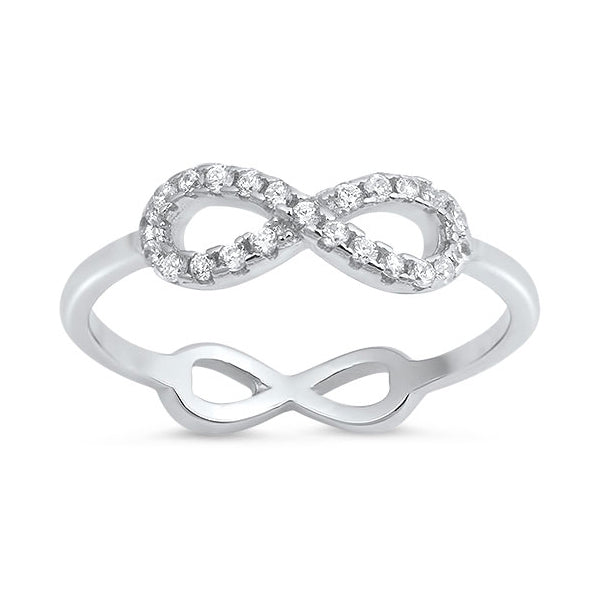 Silver CZ Ring - Infinity