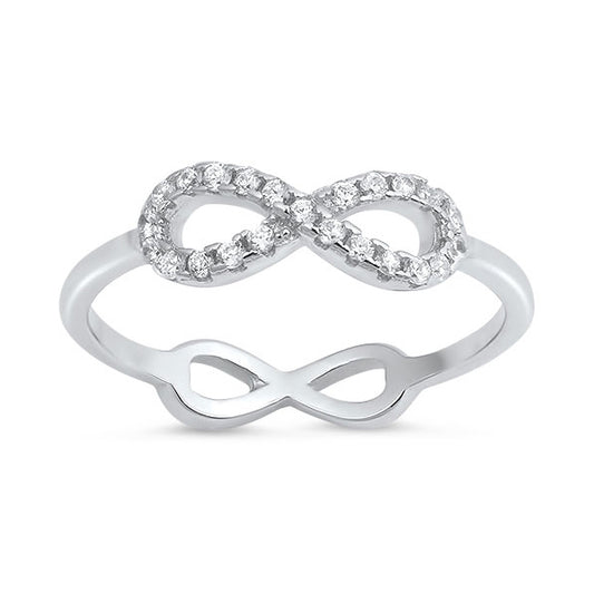 Silver CZ Ring - Infinity