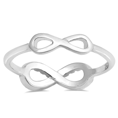 Silver CZ Ring - Infinity