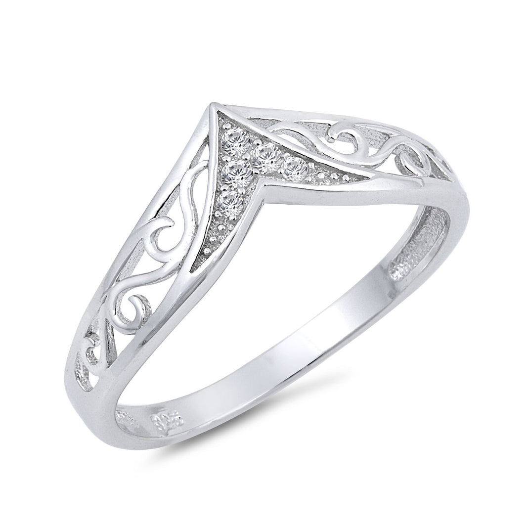 Silver CZ Ring