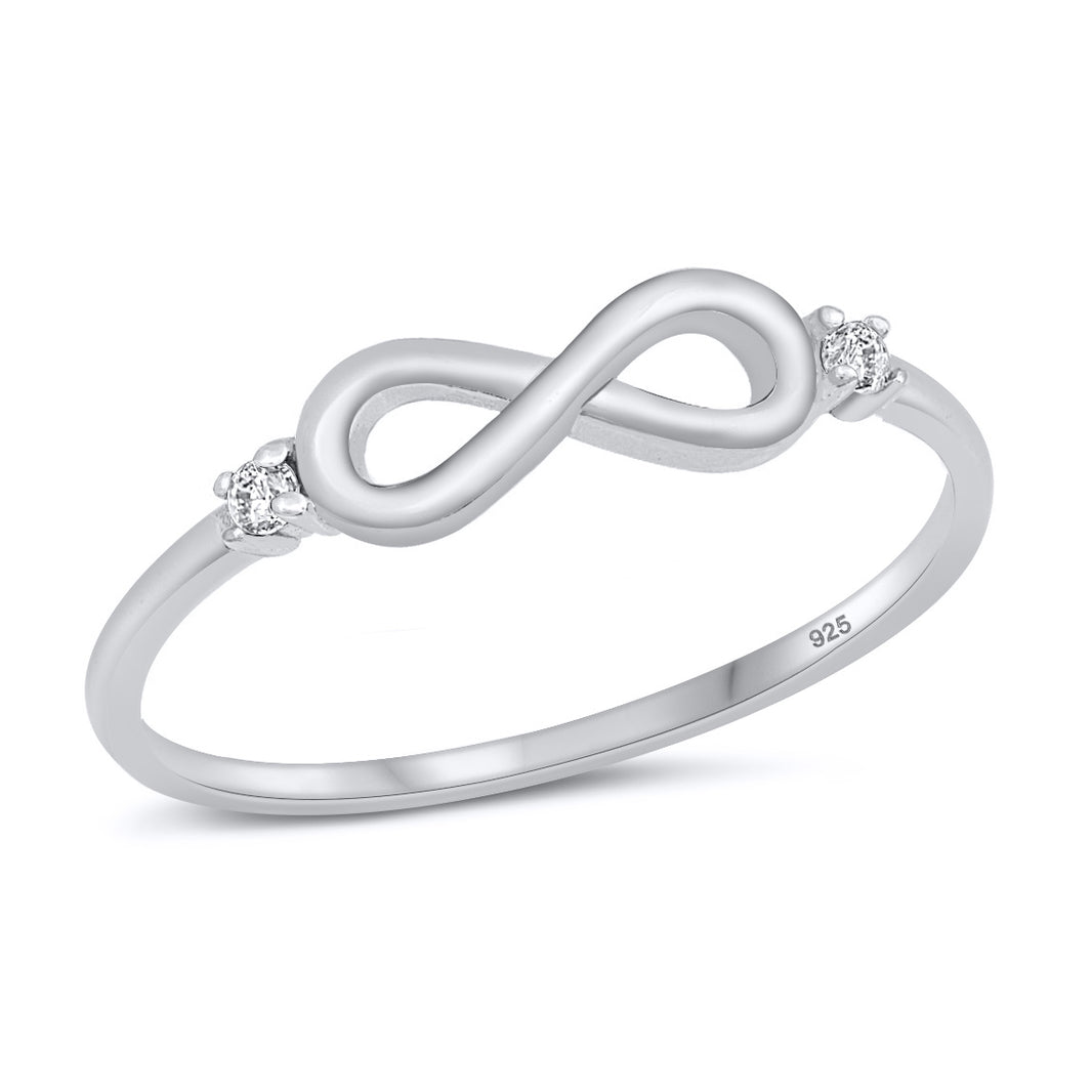 Silver Ring w/ CZ - Infinity