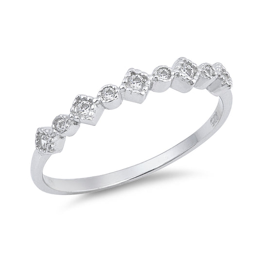 Silver CZ Ring