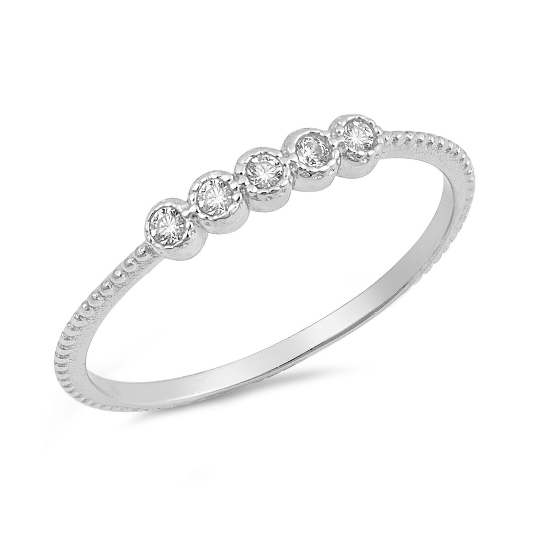 Silver CZ Ring