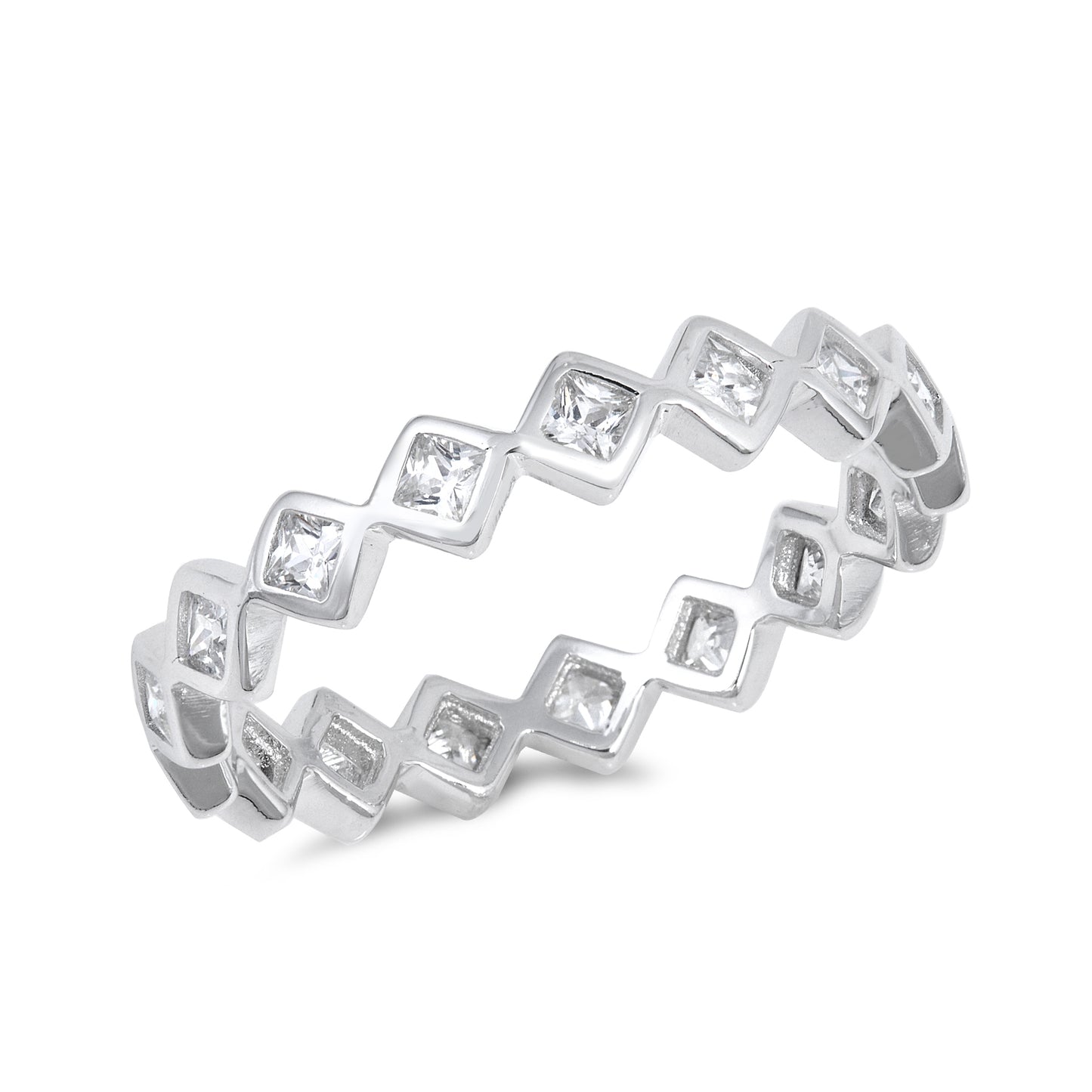 Silver CZ Ring