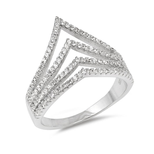 Silver CZ Ring
