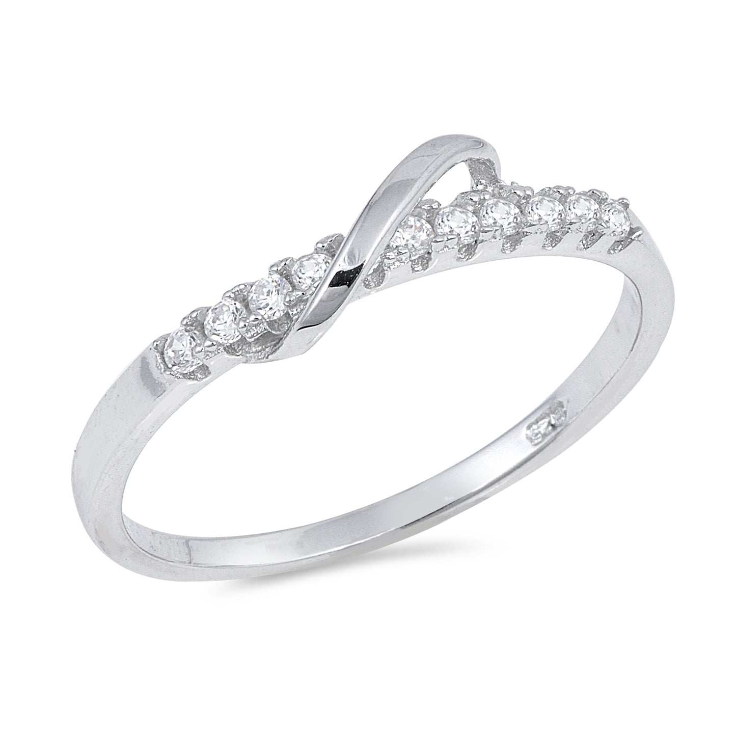 Silver Ring W/ CZ