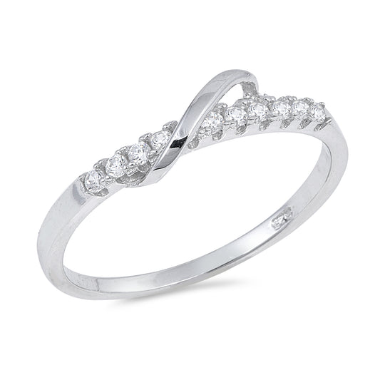 Silver Ring W/ CZ