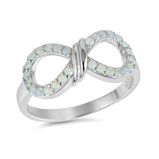 Silver Ring W/ CZ - Infinity