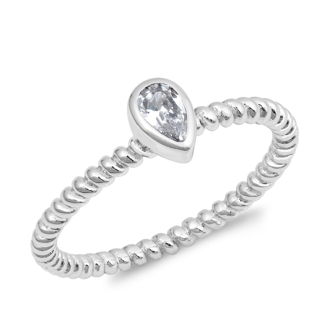 Silver CZ Ring