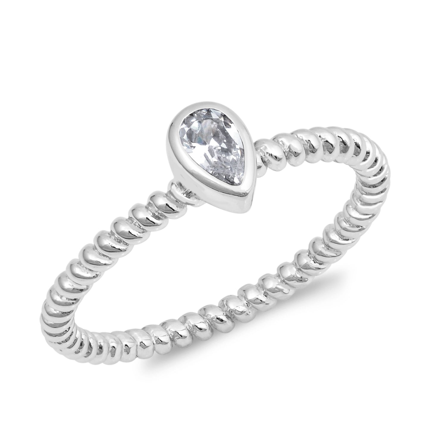 Silver CZ Ring