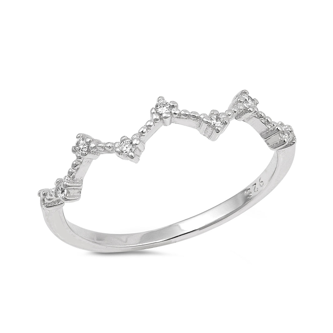 Silver CZ Ring - Constellation