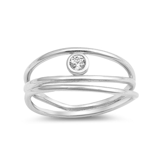 Silver CZ Ring