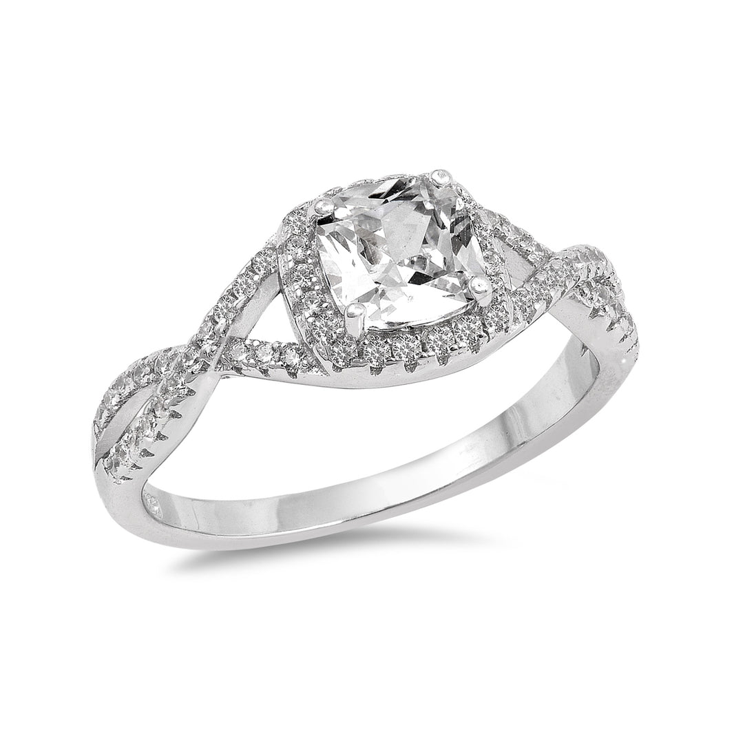Silver CZ Ring