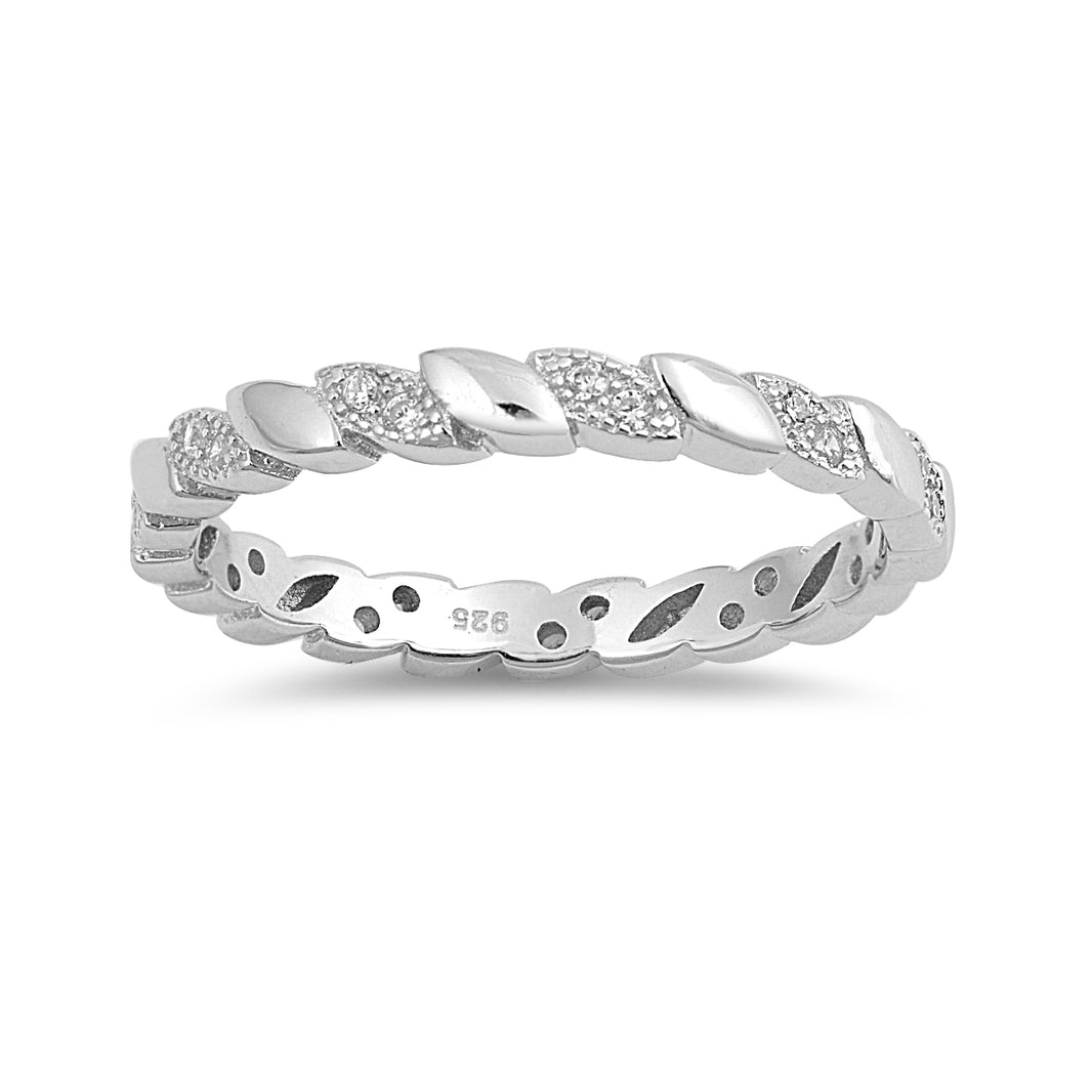 Silver Ring W/ CZ