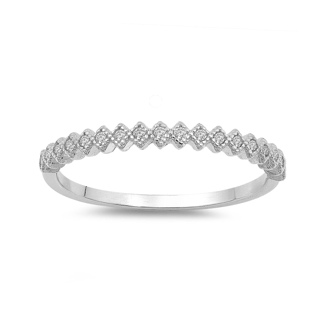 Silver Ring W/ CZ