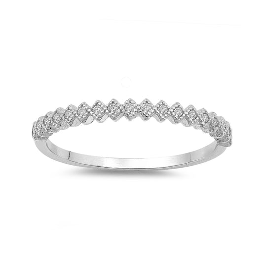 Silver Ring W/ CZ