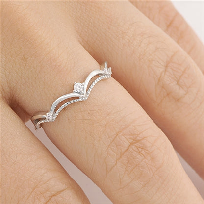 Silver Ring W/ CZ