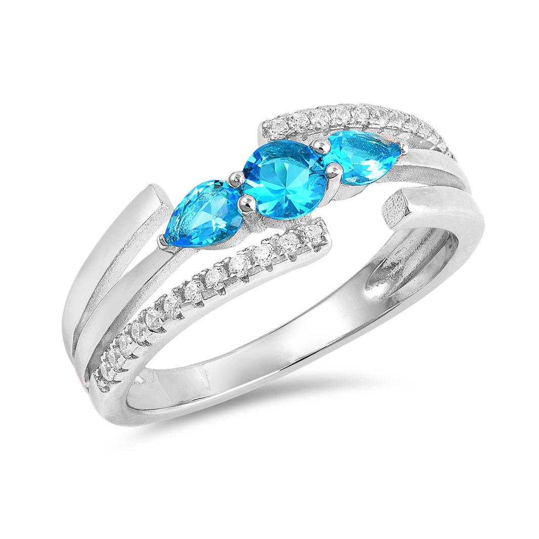 Silver Ring W/ CZ