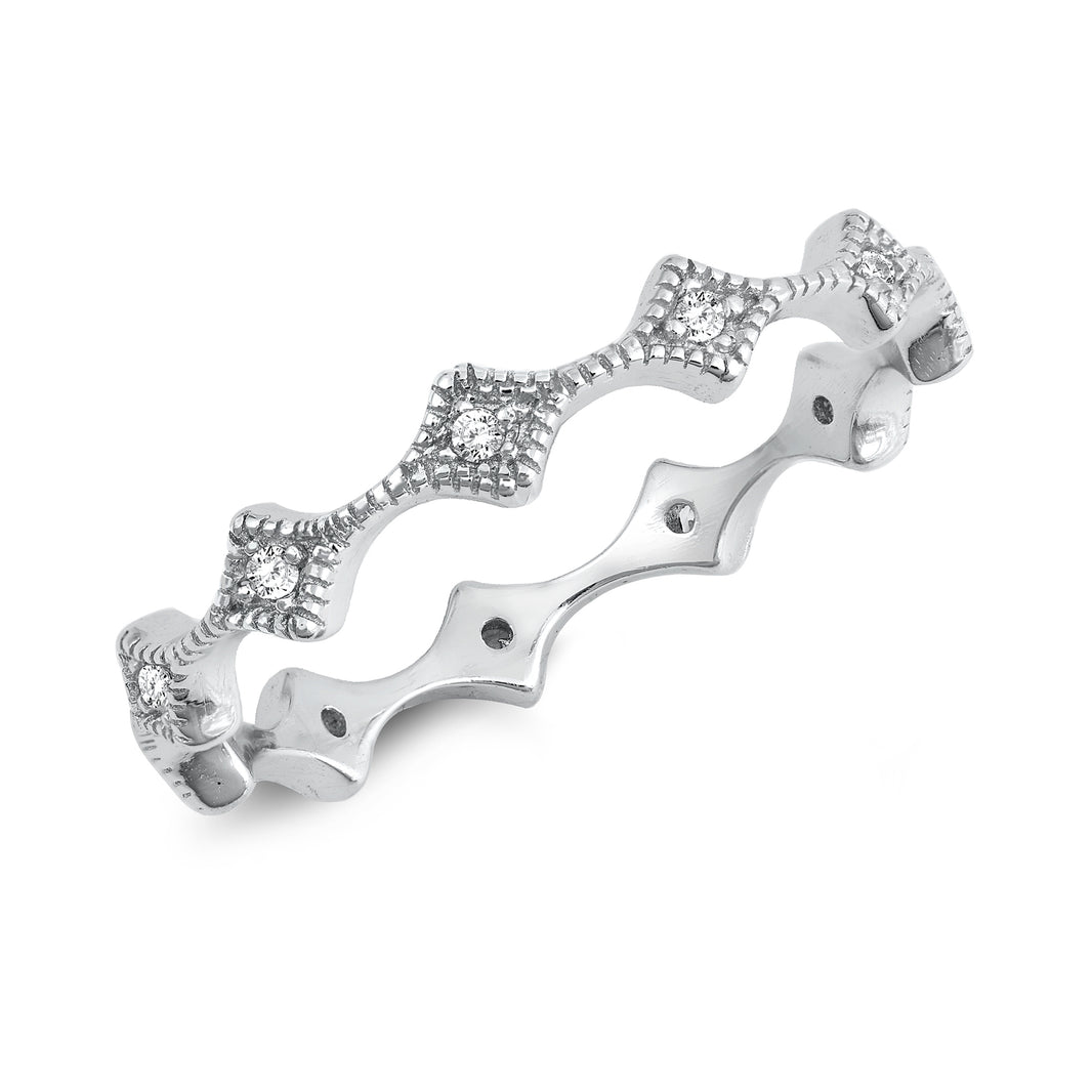 Silver Ring W/ CZ