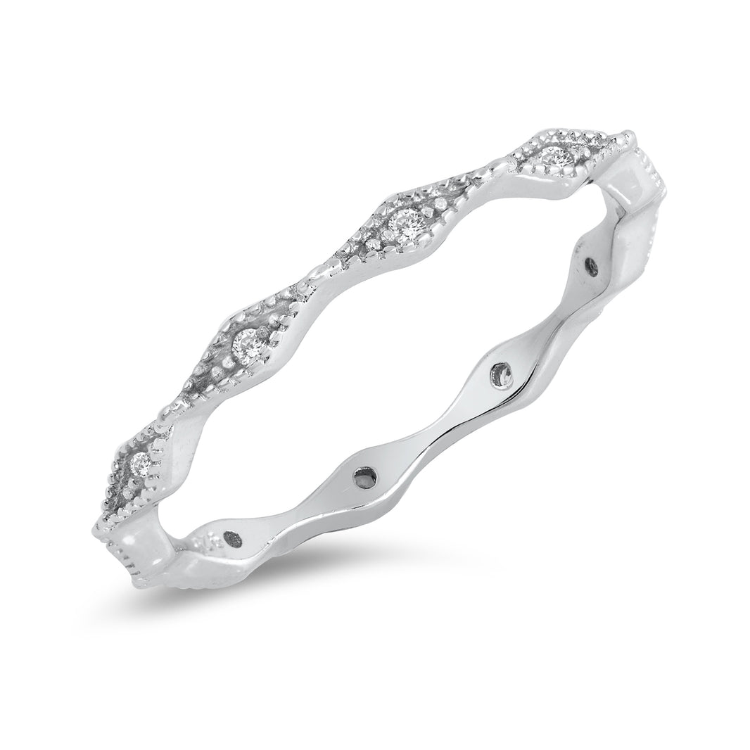Silver CZ Ring