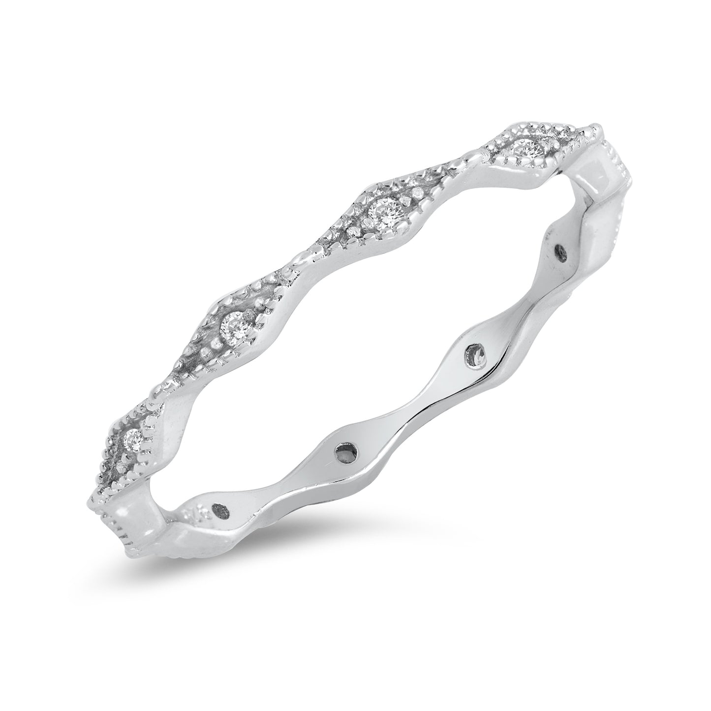 Silver CZ Ring