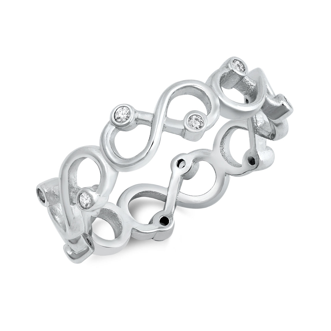 Silver CZ Ring